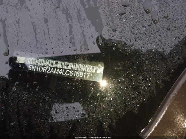 44538777 :رقم المزاد ، 5N1DR2AM4LC616917 vin ، 2020 Nissan Pathfinder S 4wd مزاد بيع