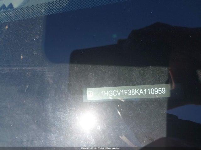 Aukcja sprzedaży 2019 Honda Accord Sport, vin: 1HGCV1F38KA110959, numer aukcji: 44538816