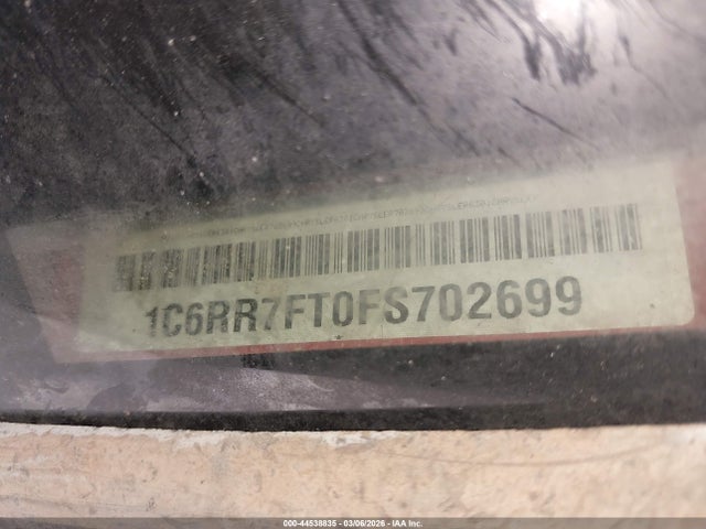 44538835 :رقم المزاد ، 1C6RR7FT0FS702699 vin ، 2015 Ram 1500 Express مزاد بيع