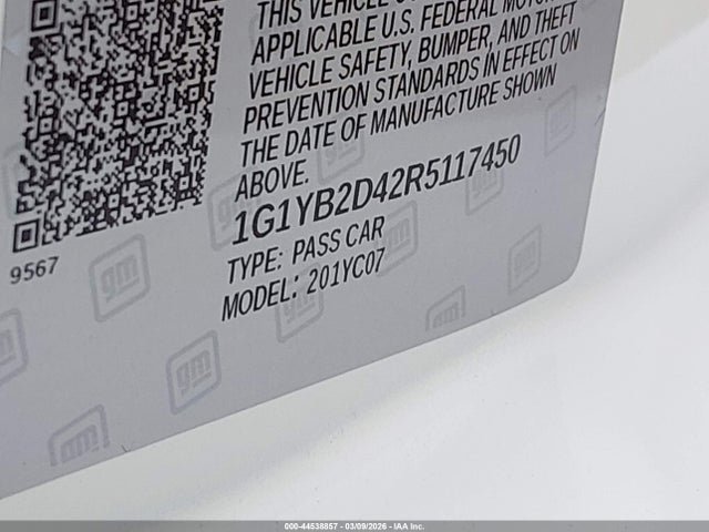 2024 CHEVROLET CORVETTE STINGRAY 1G1YB2D42R5117450 Photo 8