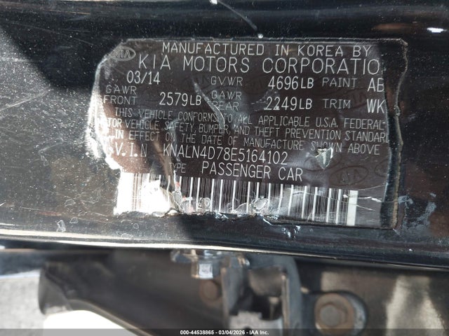 KIA Cadenza Premium 2014 KNALN4D78E5164102 Image 9