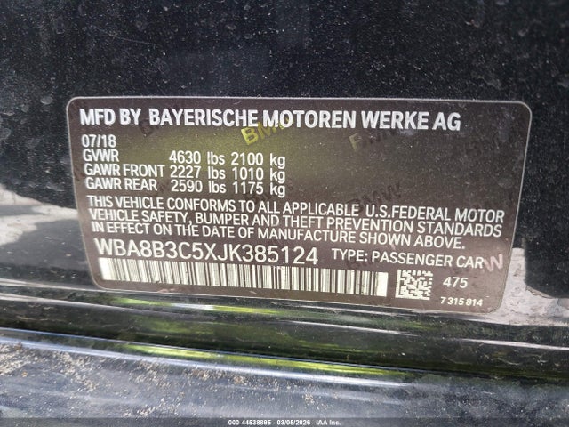 2018 BMW 340I WBA8B3C5XJK385124 Photo 8