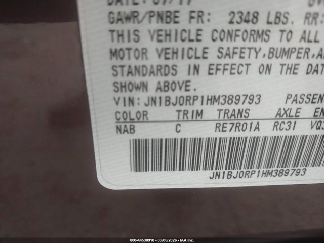 2017 INFINITI QX50 JN1BJ0RP1HM389793 Photo 8