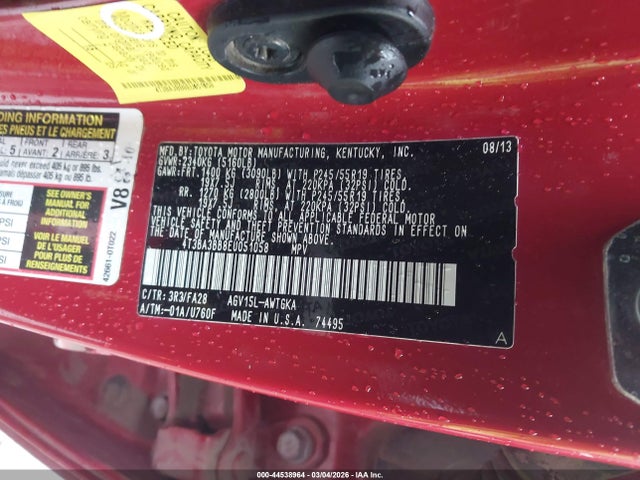Toyota VENZA LE 2014 4T3BA3BB8EU051058 Image 9