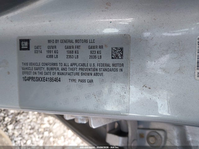 Aukcja sprzedaży 2014 Buick Verano Convenience Group, vin: 1G4PR5SKXE4186464, numer aukcji: 44538980