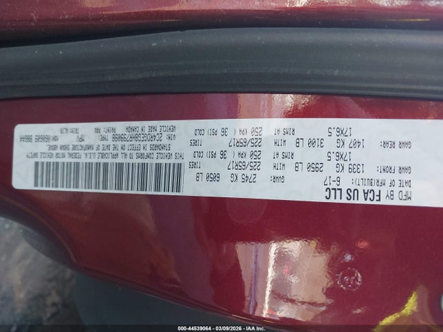 2C4RDGEG8HR799098 Dodge Grand Caravan Gt
