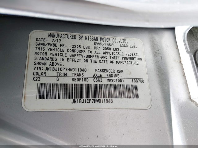 2017 NISSAN ROGUE SPORT JN1BJ1CP7HW011948 Photo 8