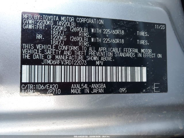 Toyota Rav4 Hybrid Limited 2024 JTMD6RFV3RD122073 Image 9