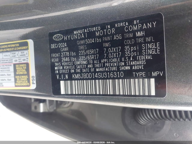 2025 HYUNDAI TUCSON HYBRID KM8JBDD14SU316310 Photo 8
