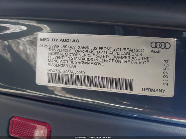 2025 AUDI A6 ALLROAD WAU72BF20SN054060 Photo 8