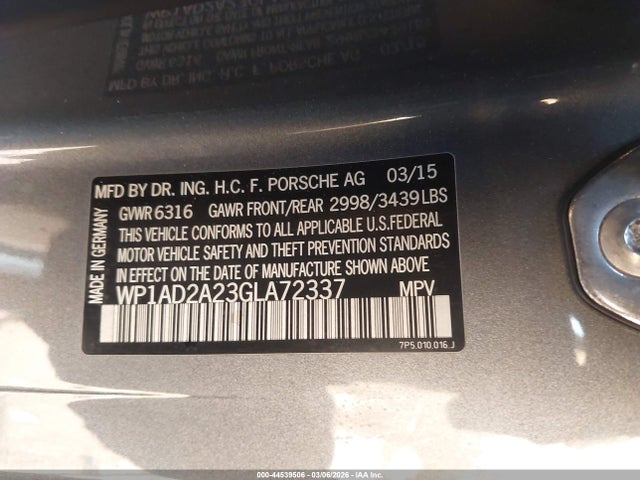 2016 PORSCHE CAYENNE WP1AD2A23GLA72337 Photo 8