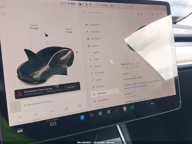 Aukcja sprzedaży 2020 Tesla Model 3 Performance Dual Motor All-wheel Drive, vin: 5YJ3E1EC5LF721217, numer aukcji: 44539551