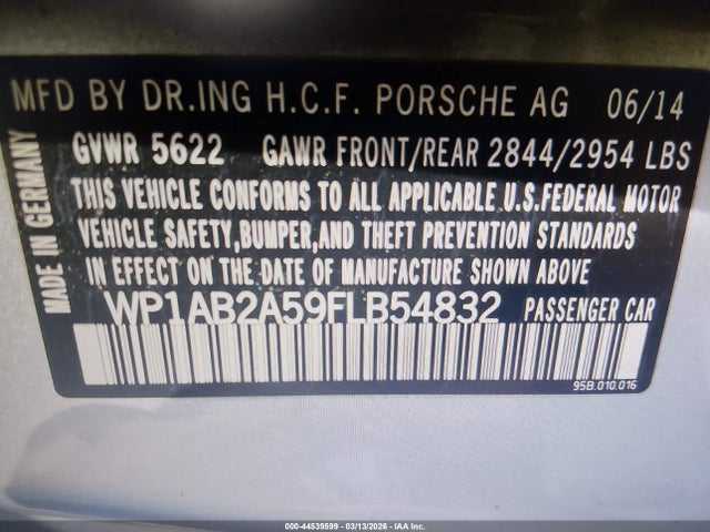 2015 PORSCHE MACAN WP1AB2A59FLB54832 Photo 8
