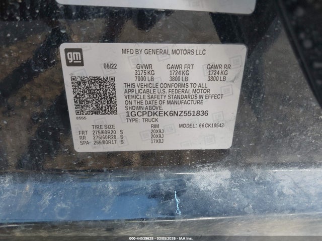 2022 CHEVROLET SILVERADO 1500 1GCPDKEK6NZ551836 Photo 8