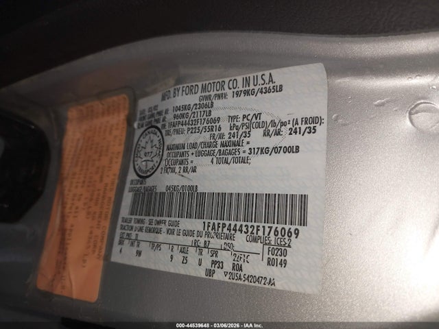 Продаж на аукціоні авто 2002 Ford Mustang, vin: 1FAFP44432F176069, номер лоту: 44539648