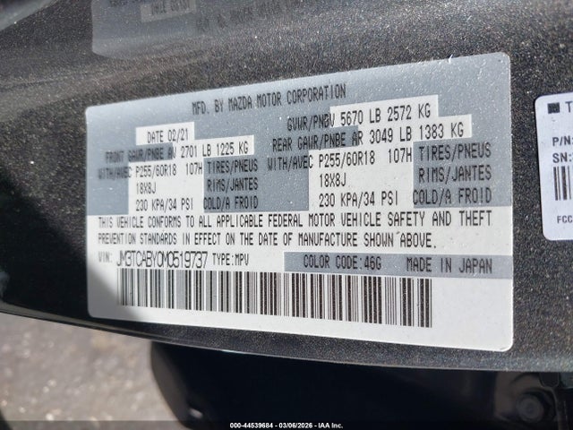 JM3TCABY0M0519737 Mazda CX-9 SPORT
