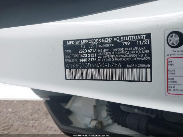 2022 MERCEDES-BENZ S 580 W1K6G7GB6NA098786 Photo 8