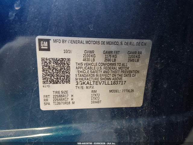 2020 GMC TERRAIN 3GKALTEV7LL183717 Photo 8