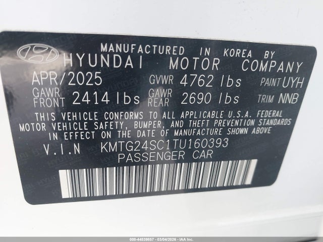 KMTG24SC1TU160393 Genesis G70 2.5t Rwd Prestige