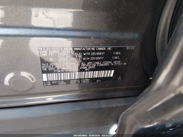 Продажа на аукционе авто 2023 Toyota Rav4 Xle, vin: 2T3W1RFV6PW250900, номер лота: 44539902