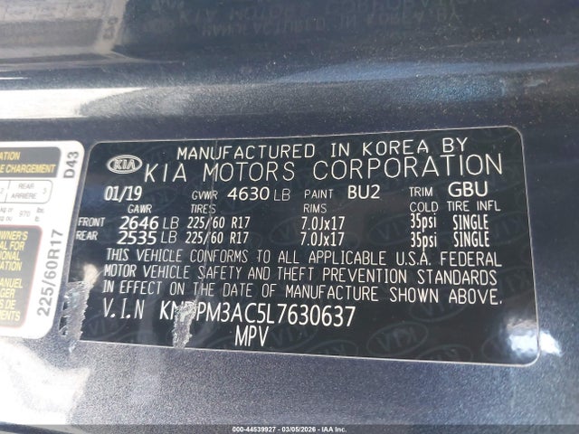 2020 KIA SPORTAGE KNDPM3AC5L7630637 Photo 8