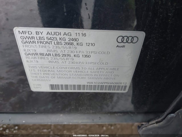 2017 AUDI Q5 WA1C2AFP5HA080512 Photo 8