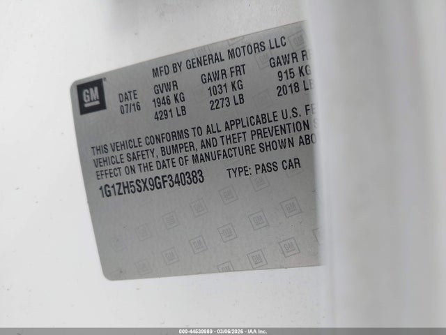 2016 CHEVROLET MALIBU 1G1ZH5SX9GF340383 Photo 8