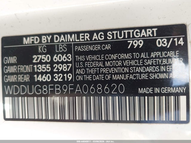 2015 MERCEDES-BENZ S 550 WDDUG8FB9FA068620 Photo 8