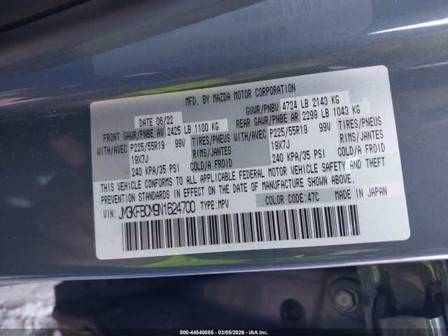 2022 MAZDA CX-5 JM3KFBCM9N1624700 Photo 8