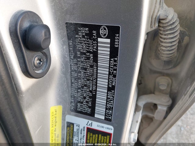 Продажа на аукционе авто 2013 Toyota Camry Hybrid Xle, vin: 4T1BD1FK7DU086817, номер лота: 44540084