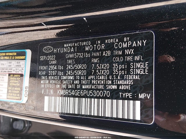 Hyundai Palisade Limited 2023 KM8R54GE6PU530070 Image 9