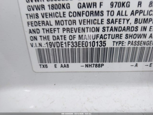 Aukcja sprzedaży 2014 Acura Ilx 2.0l, vin: 19VDE1F33EE010135, numer aukcji: 44540289