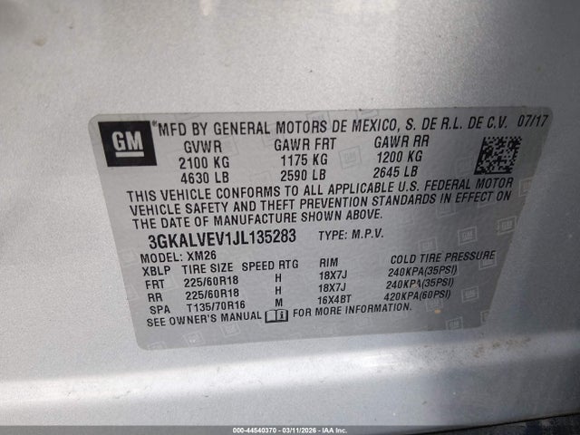 2018 GMC TERRAIN 3GKALVEV1JL135283 Photo 8