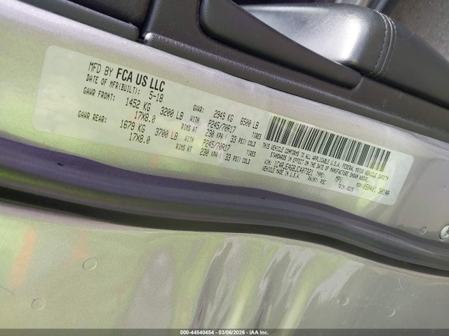 2018 JEEP GRAND CHEROKEE 1C4RJEAG8JC407321 Photo 8