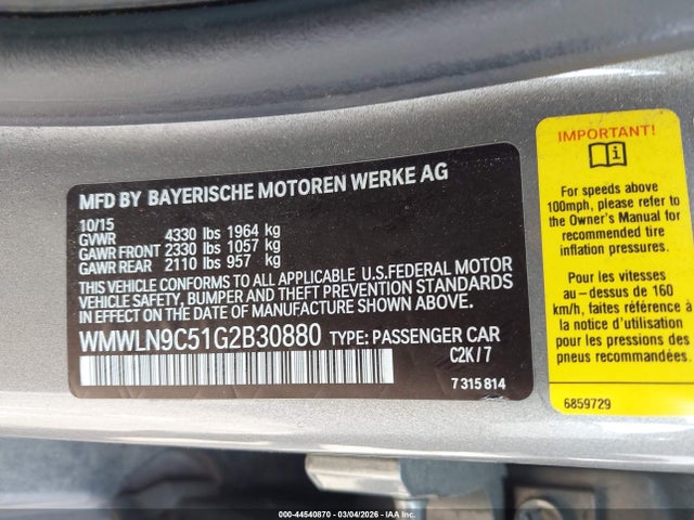 2016 MINI CLUBMAN WMWLN9C51G2B30880 Photo 8