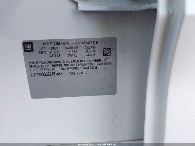 Chevrolet Impala 2lt 2014 2G1125S33E9161483 Image 9