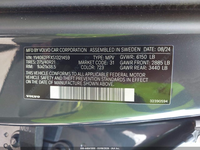 2025 VOLVO XC90 YV4062PFXS1321459 Photo 8