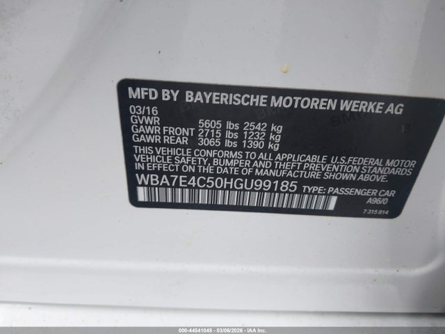 2017 BMW 740I WBA7E4C50HGU99185 Photo 8