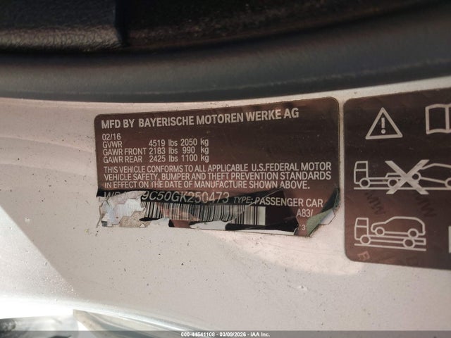 2016 BMW 428I WBA3N9C50GK250473 Photo 8