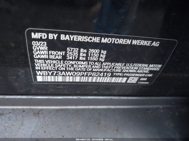 BMW I4 Edrive40 2023 WBY73AW09PFP82419 Image 9