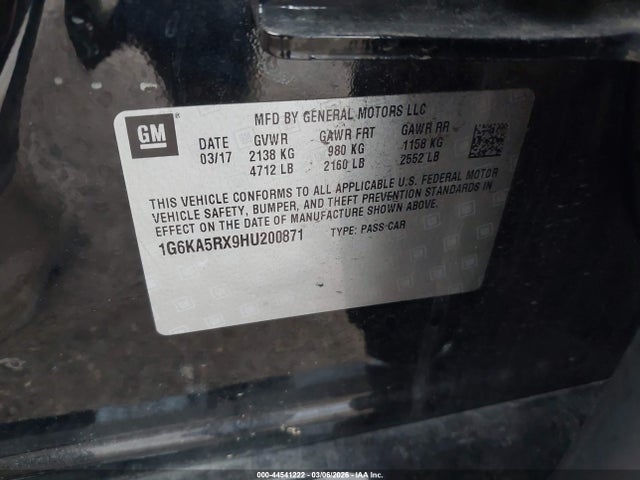 2017 CADILLAC CT6 1G6KA5RX9HU200871 Photo 8