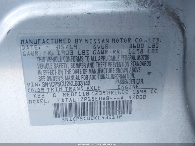 Nissan KICKS SR 2019 3N1CP5CU2KL533142 Image 9