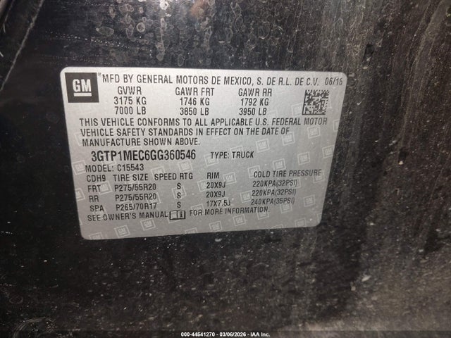 GMC Sierra 1500 Sle 2016 3GTP1MEC6GG360546 Image 9
