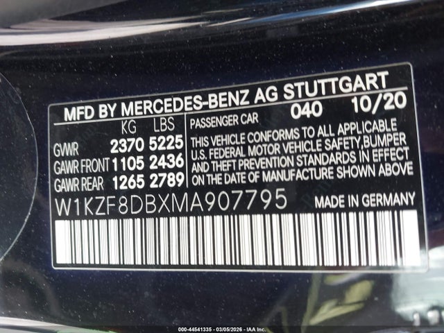 2021 MERCEDES-BENZ E 350 W1KZF8DBXMA907795 Photo 8