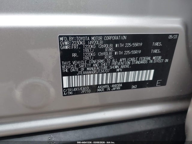 2023 TOYOTA VENZA JTEAAAAH3PJ134707 Photo 8