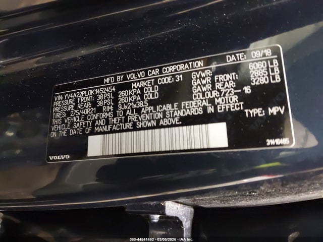 2019 VOLVO XC90 YV4A22PL0K1452454 Photo 8