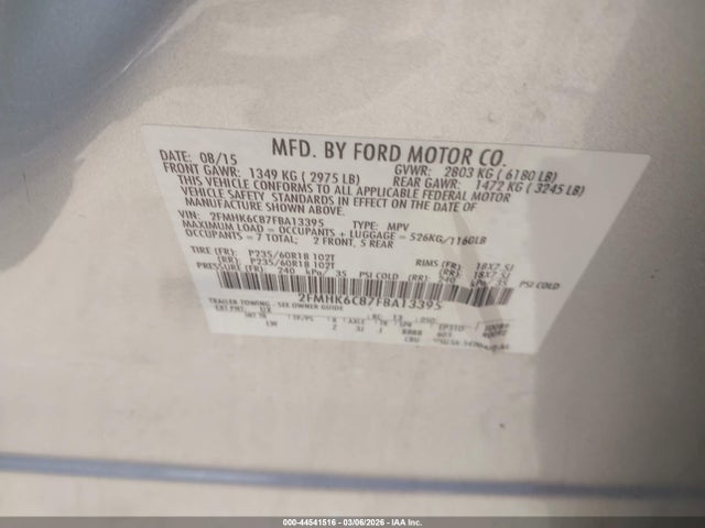 2015 FORD FLEX 2FMHK6C87FBA13395 Photo 8