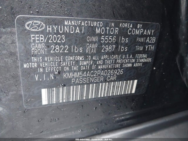 KMHM54AC2PA026926 Hyundai Ioniq 6 Limited