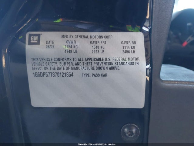 2007 CADILLAC CTS 1G6DP577870121854 Photo 8