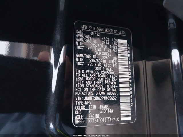 Nissan Rogue Sv Fwd 2023 JN8BT3BA2PW405652 Image 9